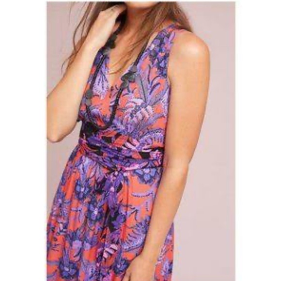 Anthropologie dress. Maeve Macie Floral Maxi Dress. Size 6. - Picture 4 of 5